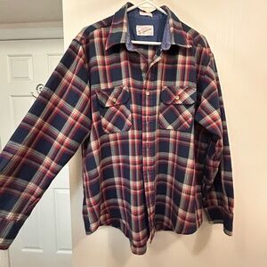 Men's Plaid Casual Button Down Shirt